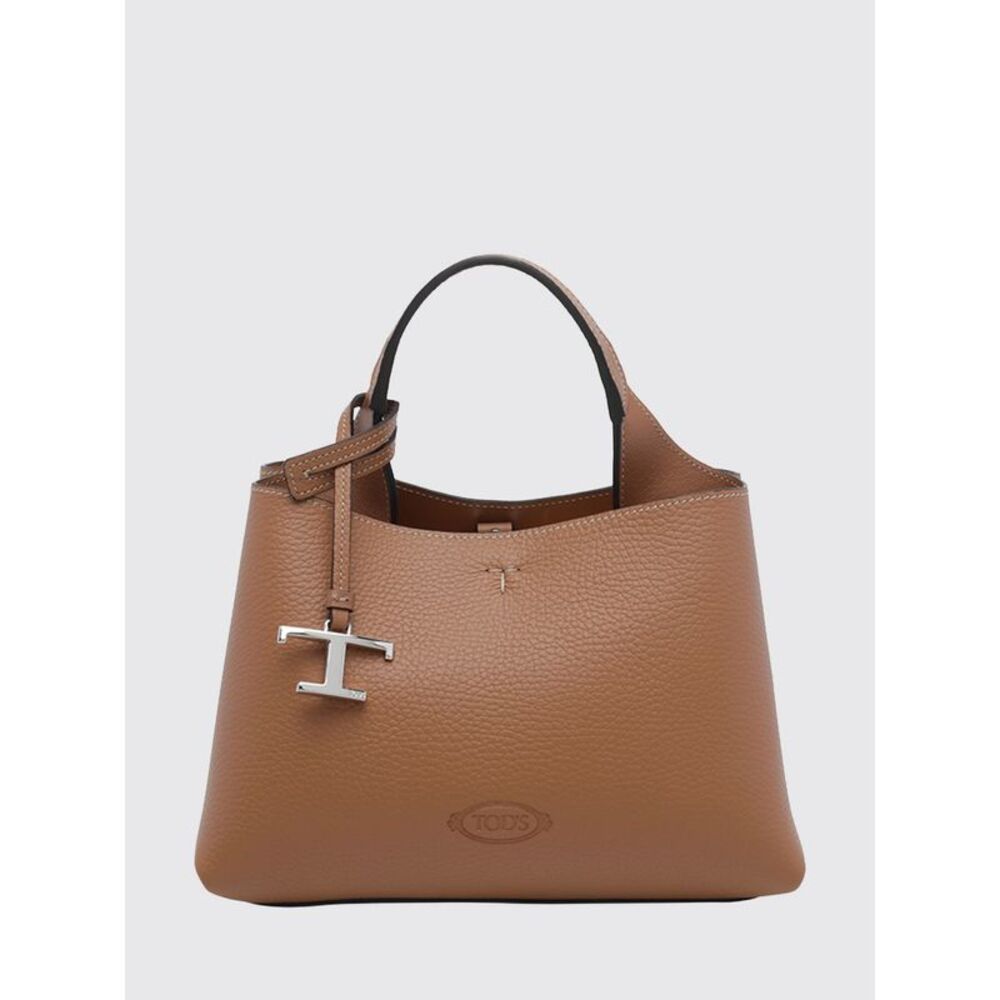 Tod's Women Grained Leather Handbag Tod's With Removable Strap And Charm